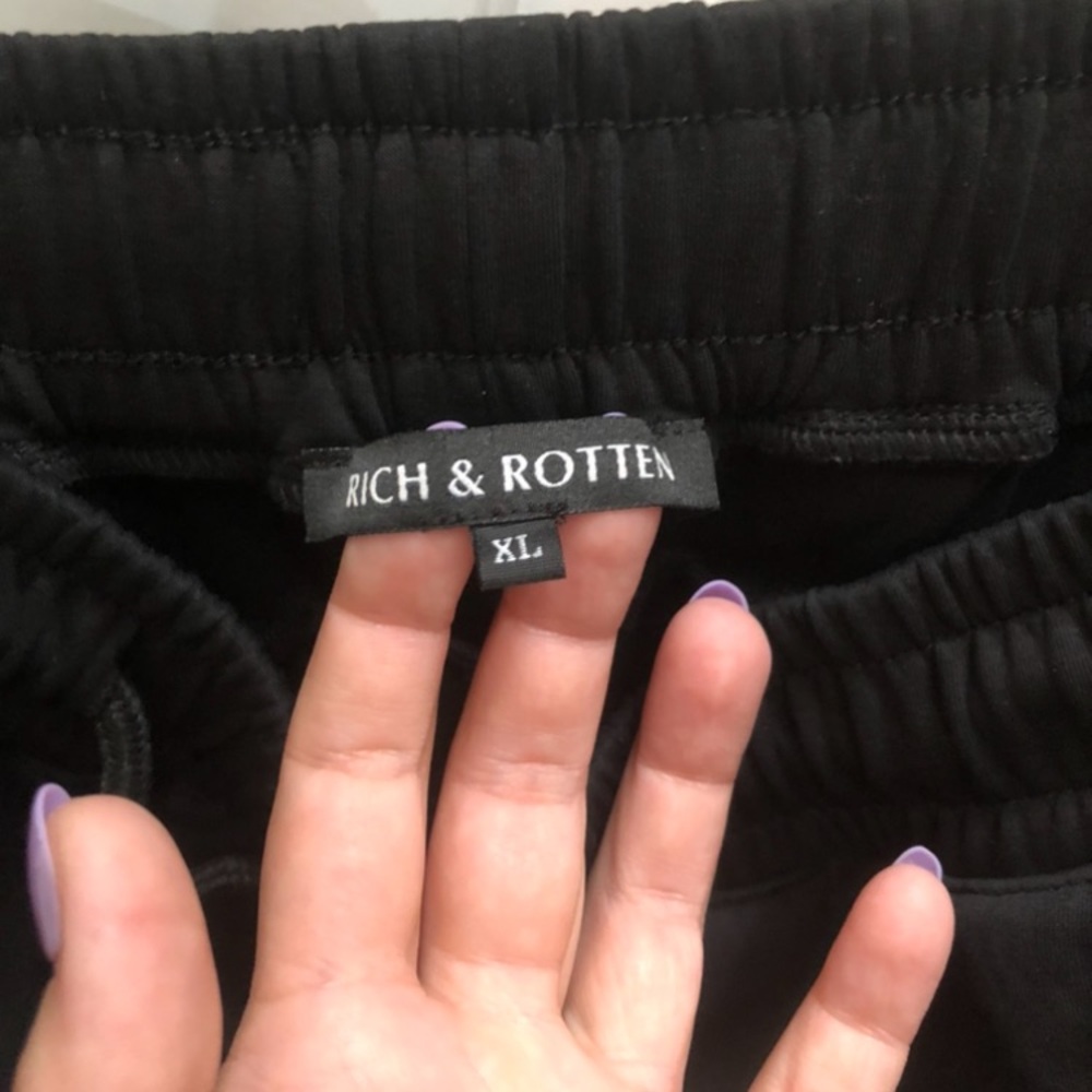 Rich & Rotten Black Joggers - Picture 4 of 5